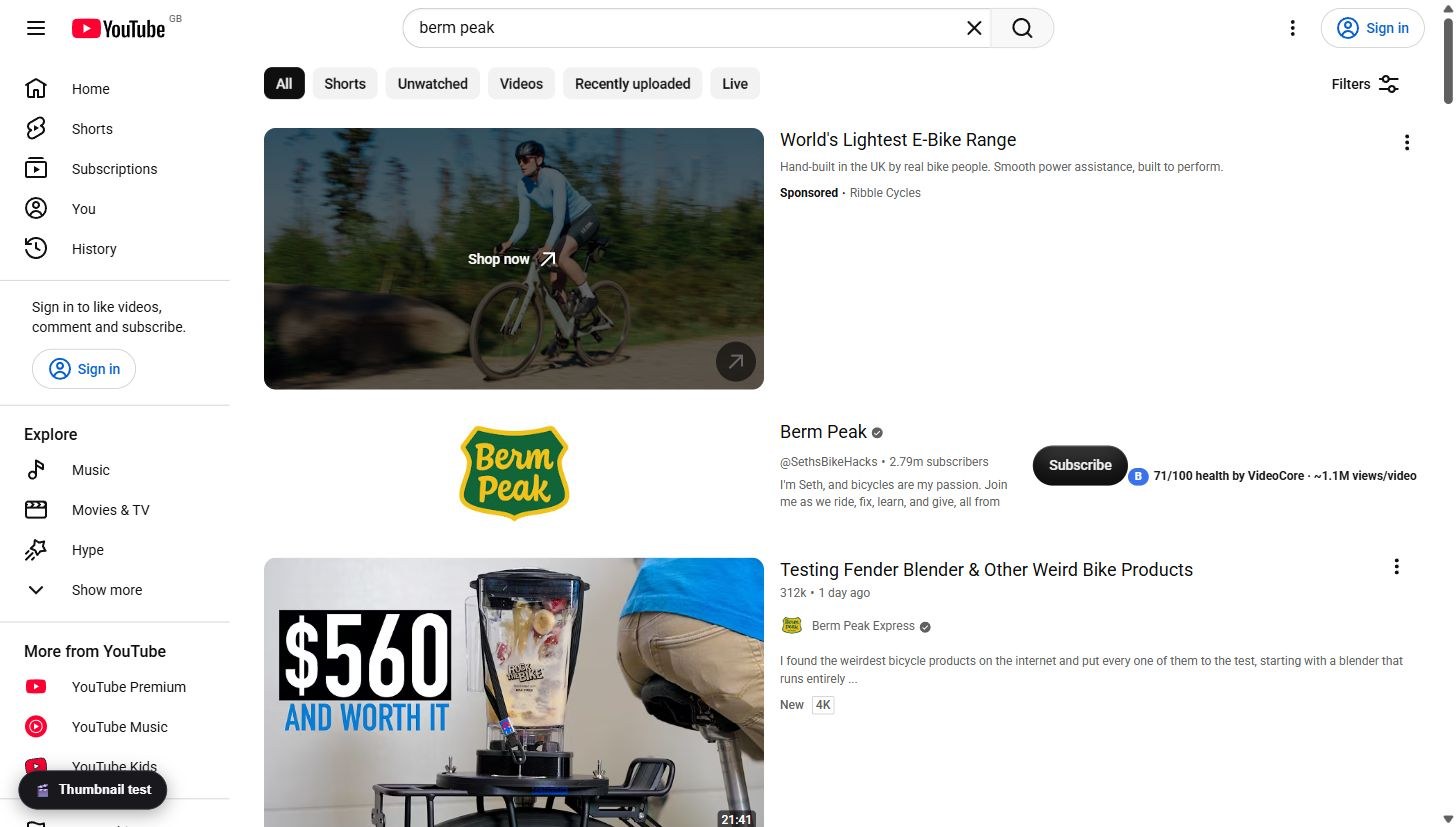 Search results
