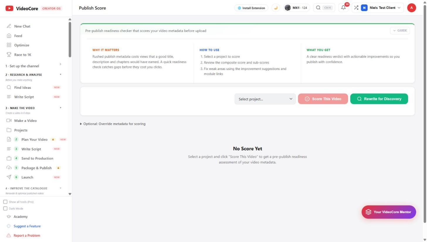 Publish Score