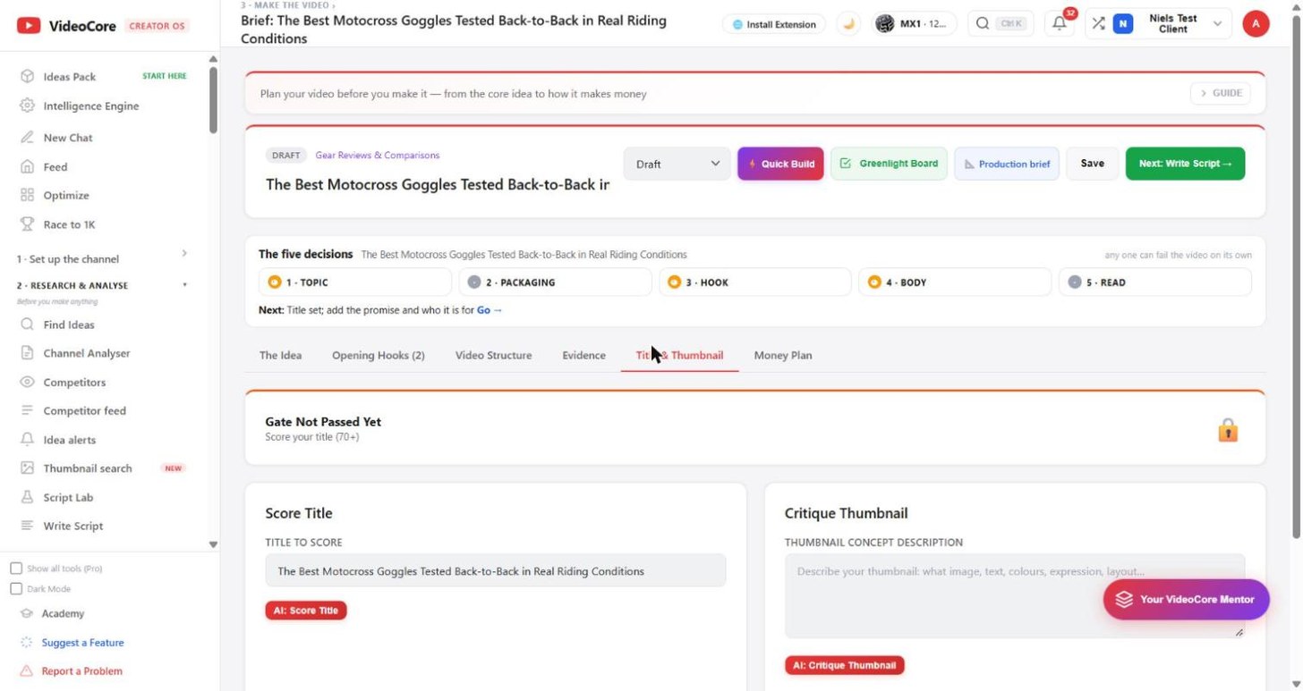 The title and thumbnail gate
