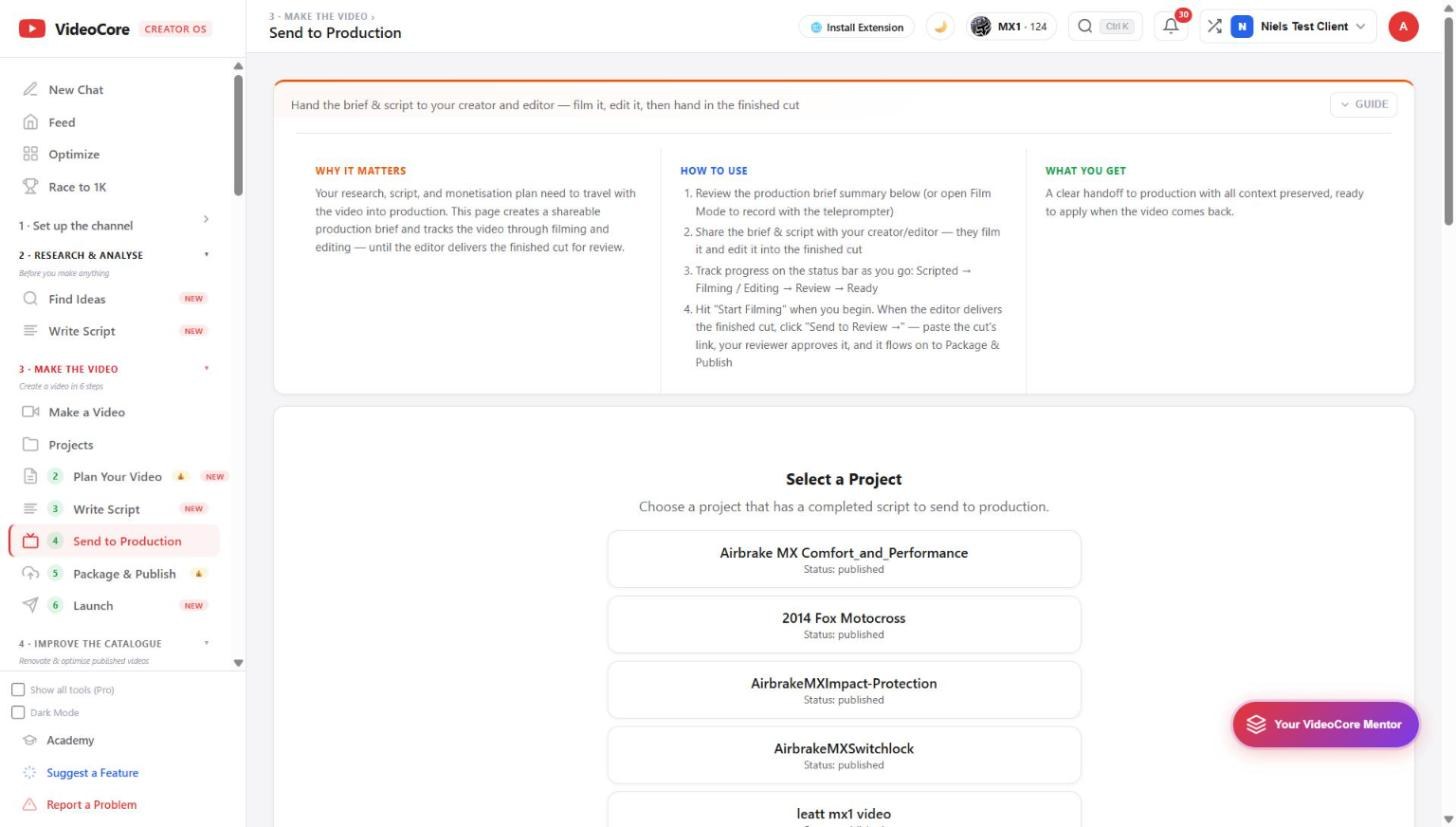 Select a project