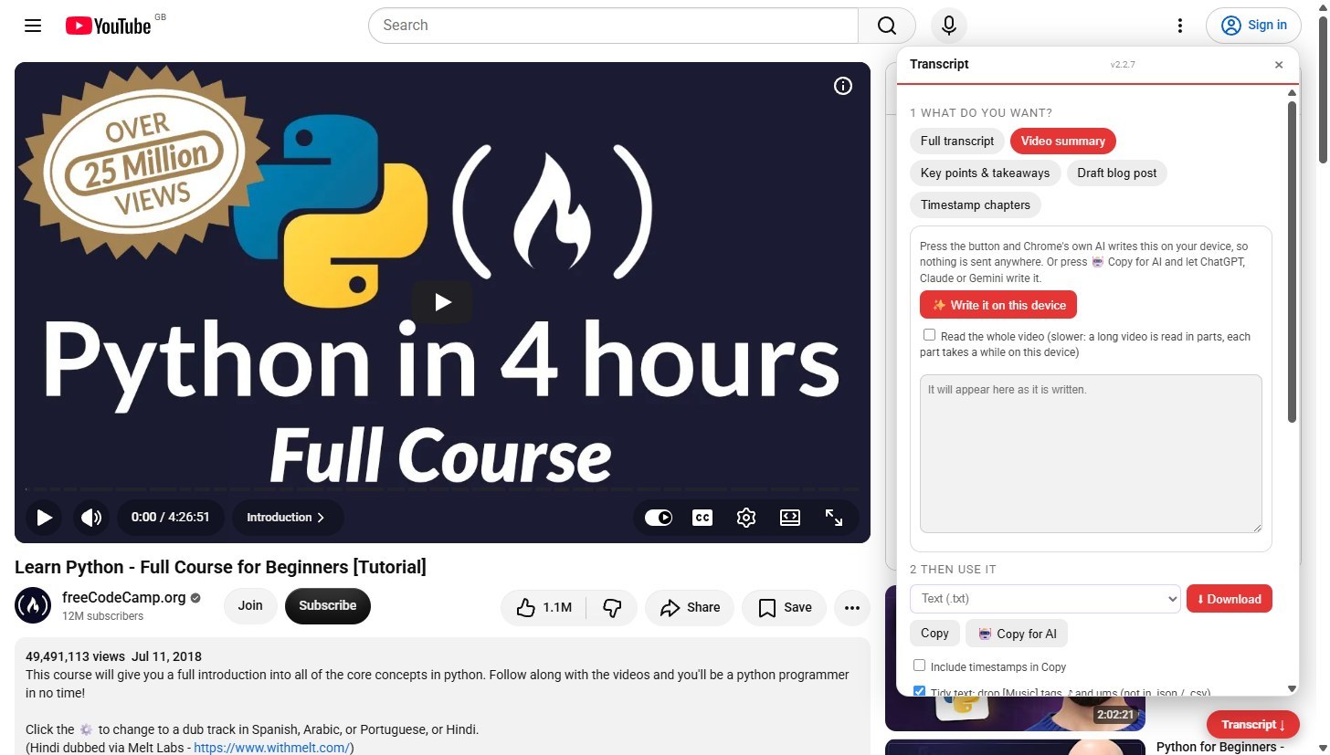 Or write it on your device